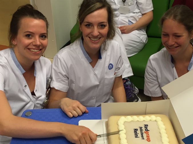 Taart voor de weekwinnaar Interne Geneeskunde Taart!